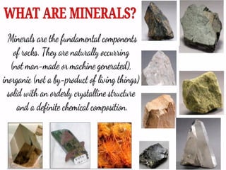 Types Of Minerals In Rocks Lesson 2, 3 & 4_Earth_s Subsystems_ Rock Forming Minerals_Types of ...