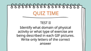 health related fitness components and 4 domains of physical ...