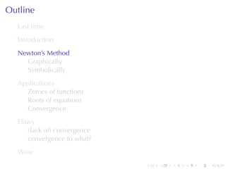Lesson 23: Newton's Method