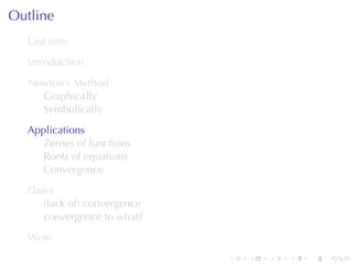 Lesson 23: Newton's Method