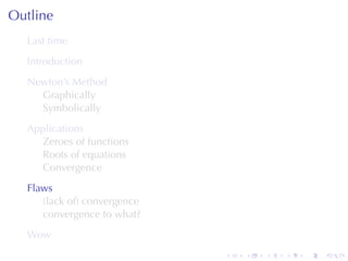Lesson 23: Newton's Method