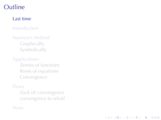 Lesson 23: Newton's Method