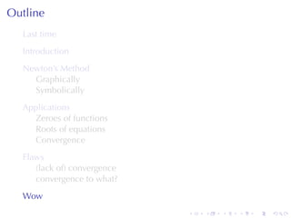 Lesson 23: Newton's Method