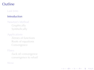 Lesson 23: Newton's Method