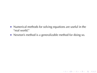 Lesson 23: Newton's Method