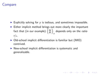Lesson24    Implicit  Differentiation Slides