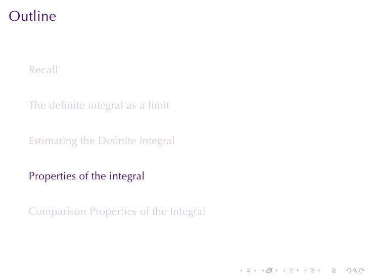 Lesson 24 The Definite Integral Section 4 Version