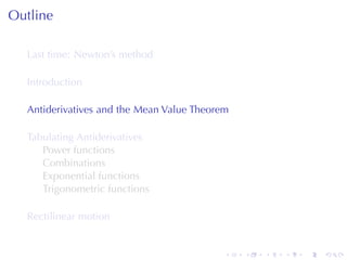Lesson 24: Antiderivatives