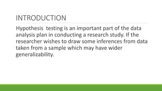 Lesson 24 testing the hypothesis | PPTX
