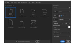 Basics of pixel, raster & vector and photoshop | PPTX