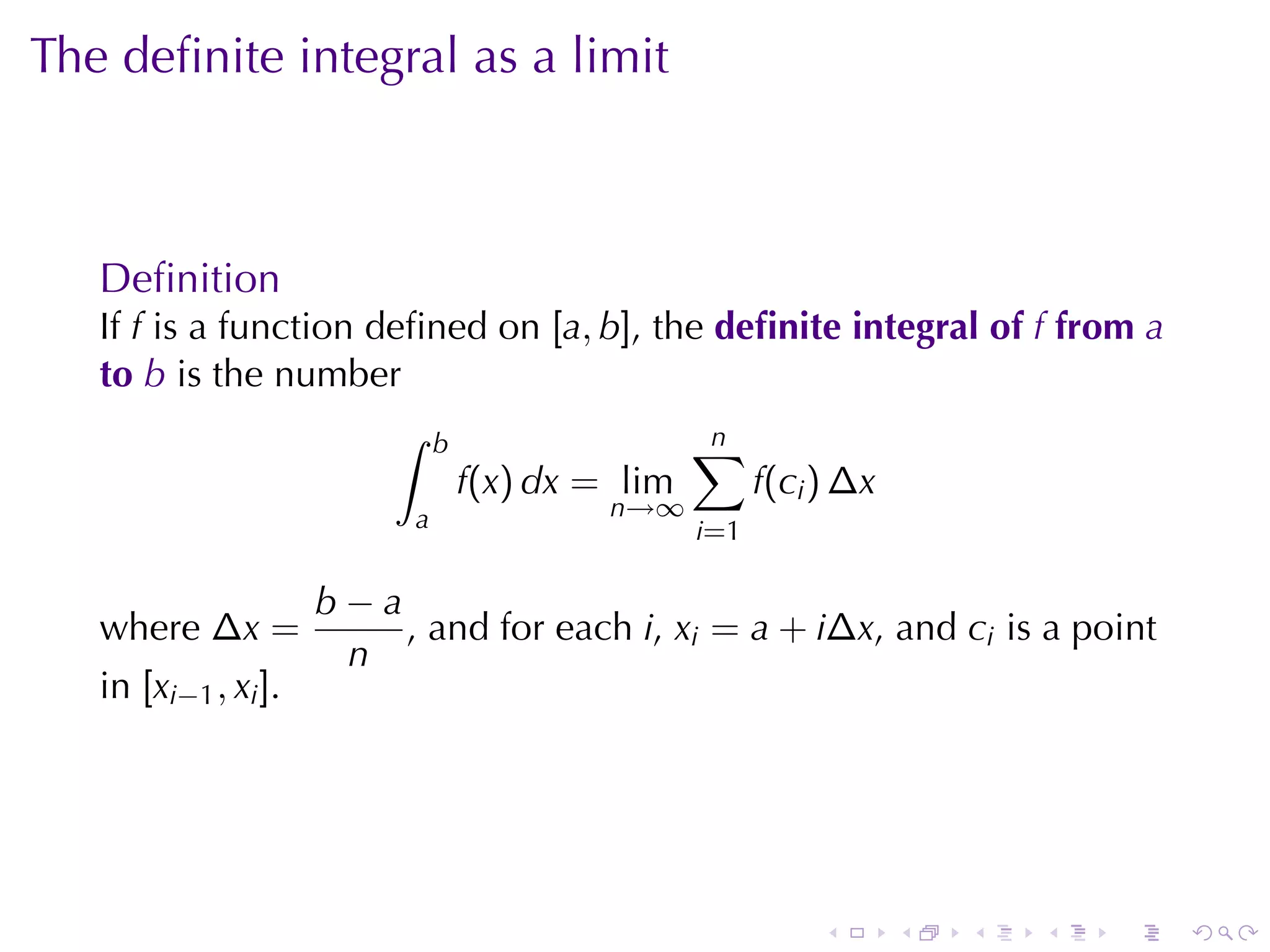 Lesson 25: Evaluating Definite Integrals (Section 4 version)