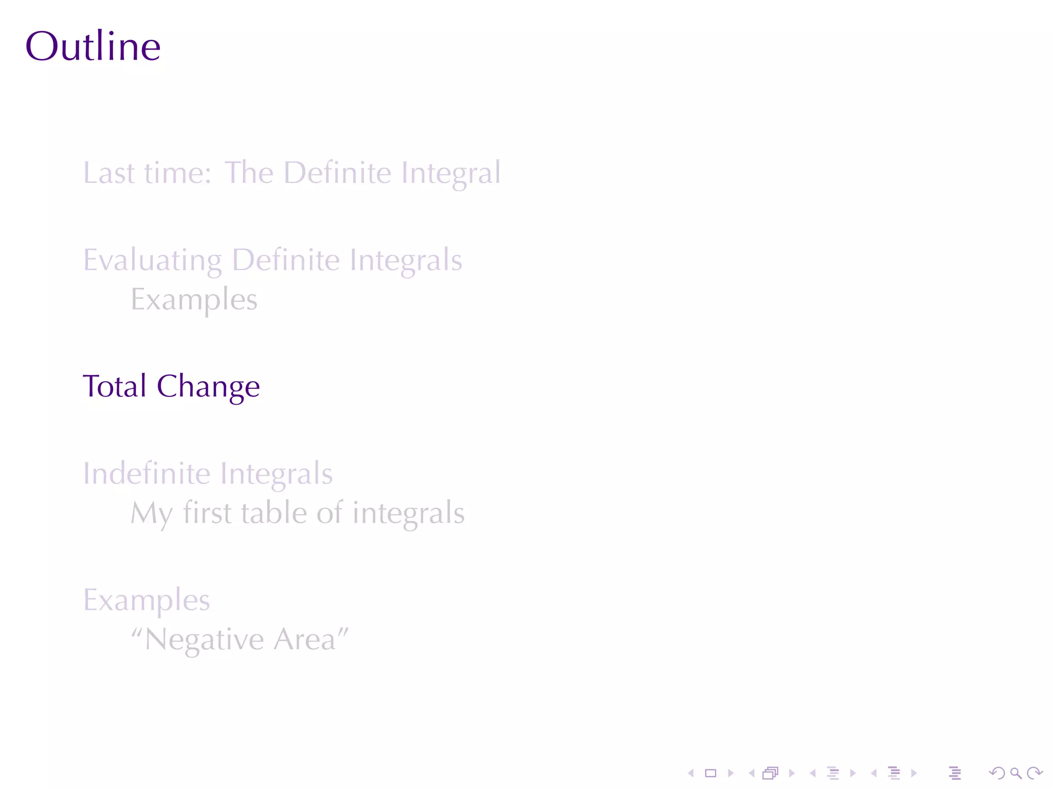 Lesson 25: Evaluating Definite Integrals (Section 10 version)