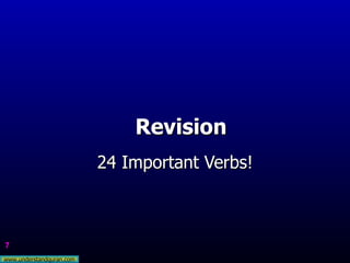 Revision  24 Important Verbs! 