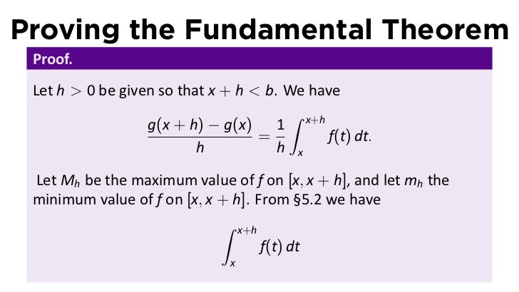 Lesson 26 The Fundamental Theorem Of Calculus Slides