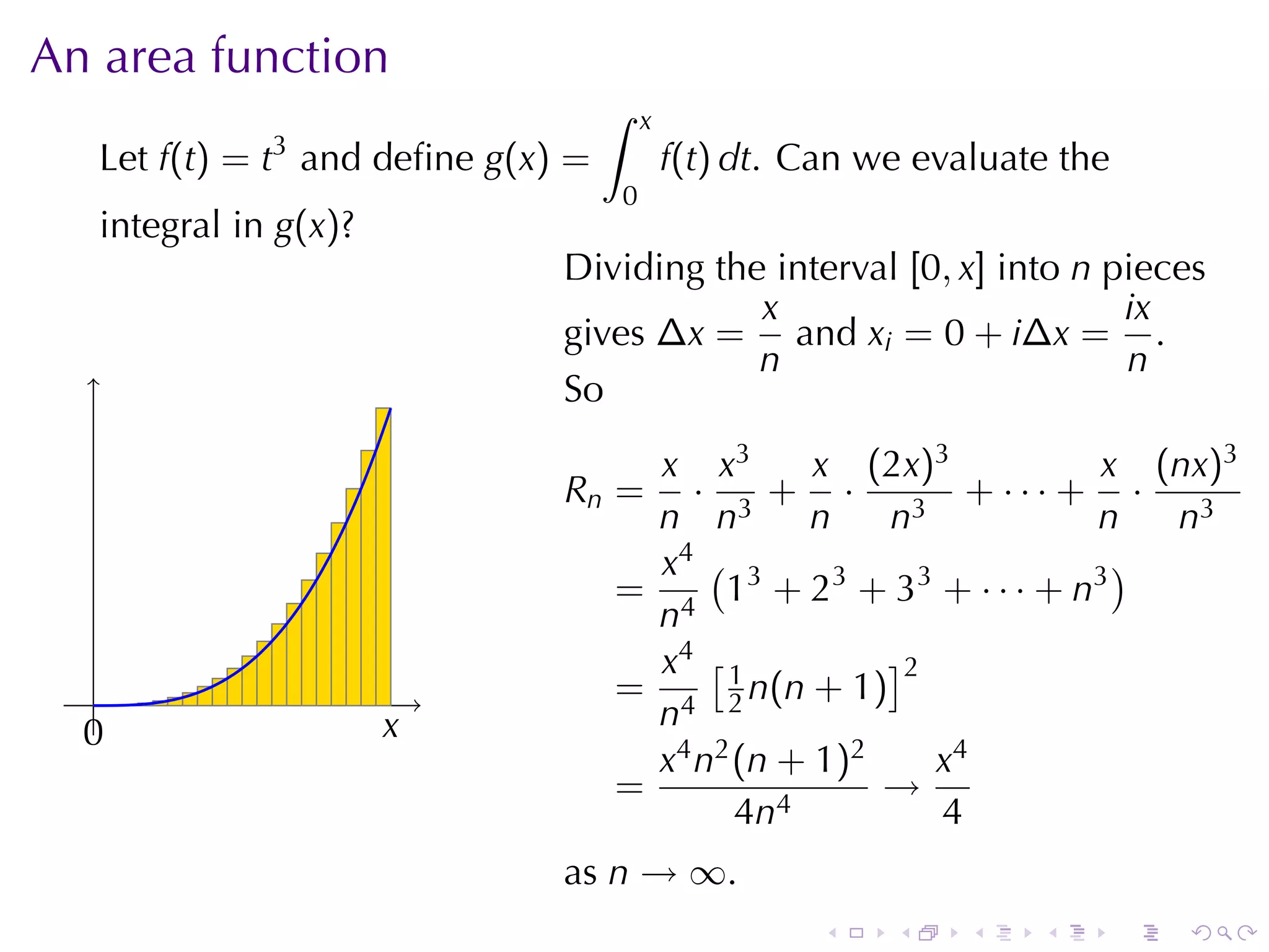 Lesson 26: The Fundamental Theorem of Calculus (Section 4 version)