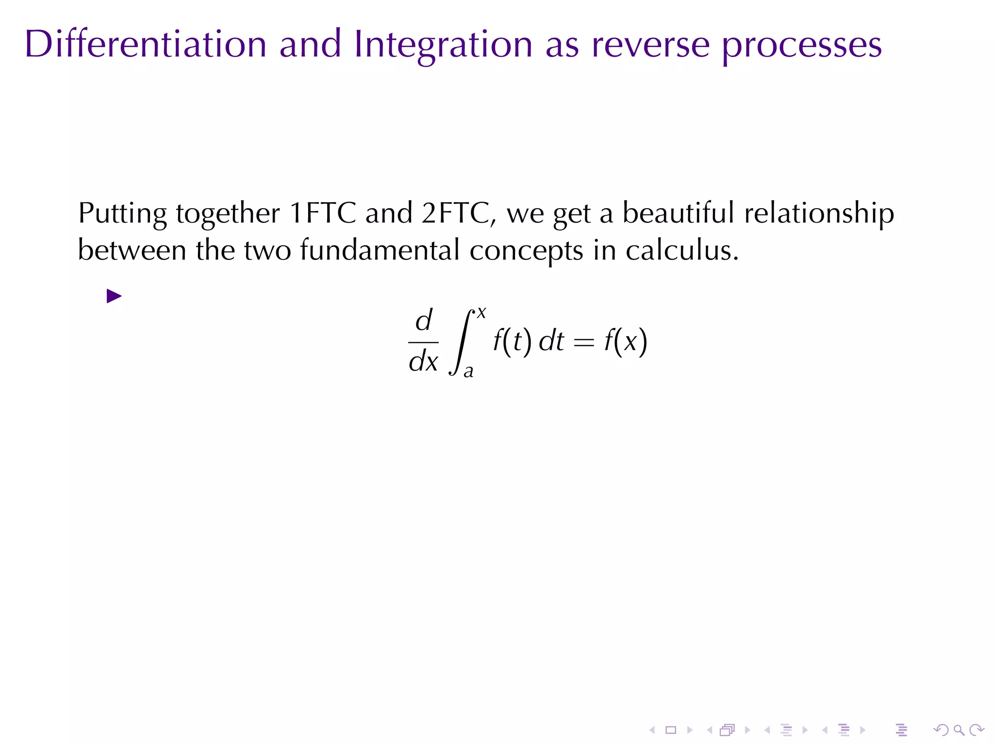 Lesson 26: The Fundamental Theorem of Calculus (Section 4 version)