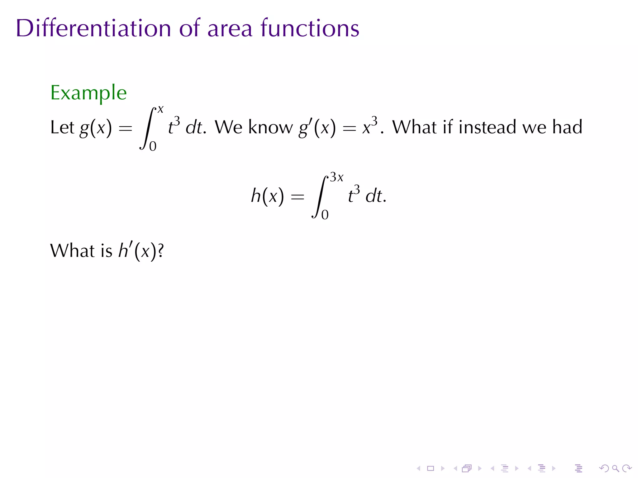 Lesson 26: The Fundamental Theorem of Calculus (Section 4 version)