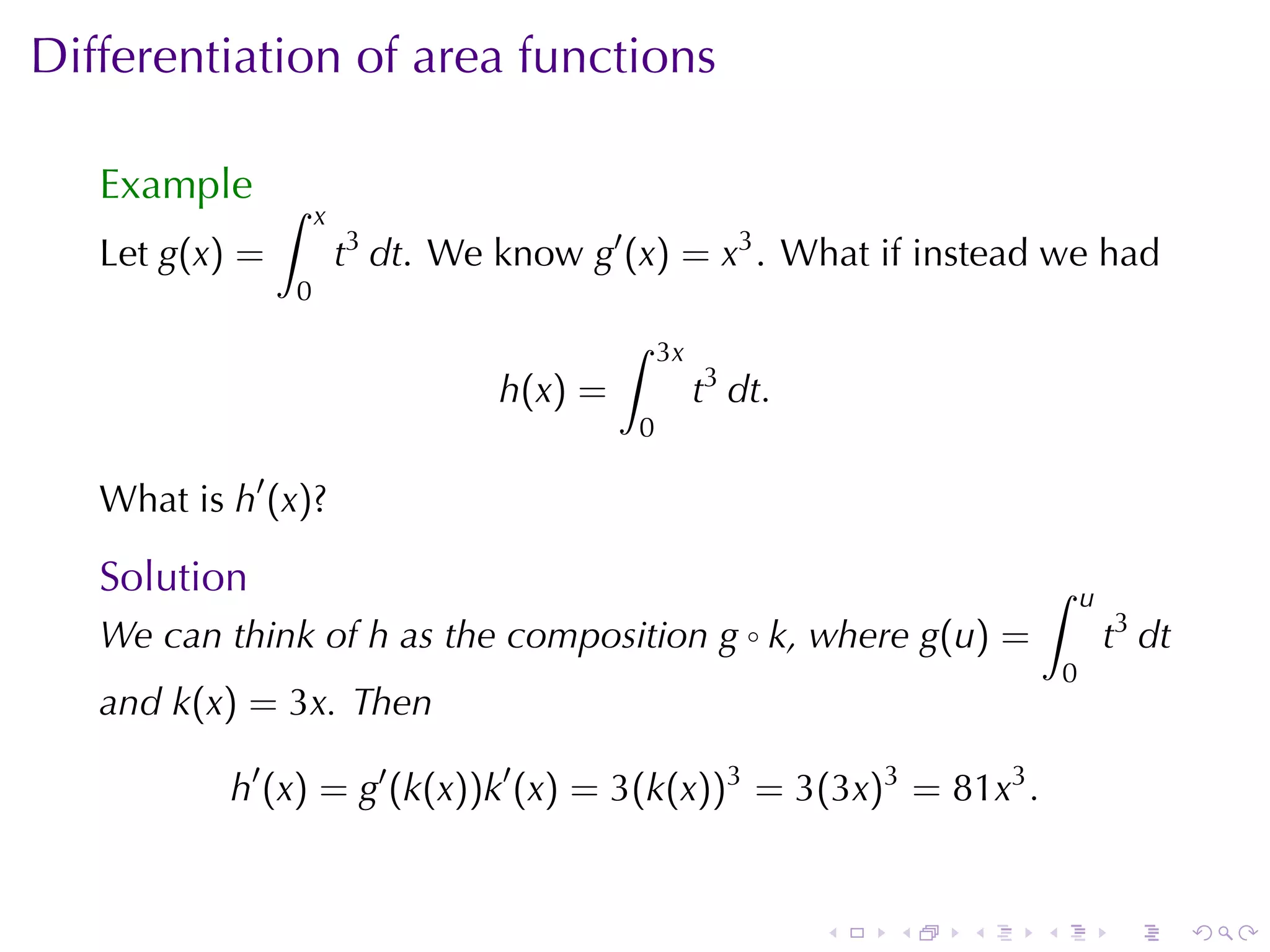 Lesson 26: The Fundamental Theorem of Calculus (Section 4 version)