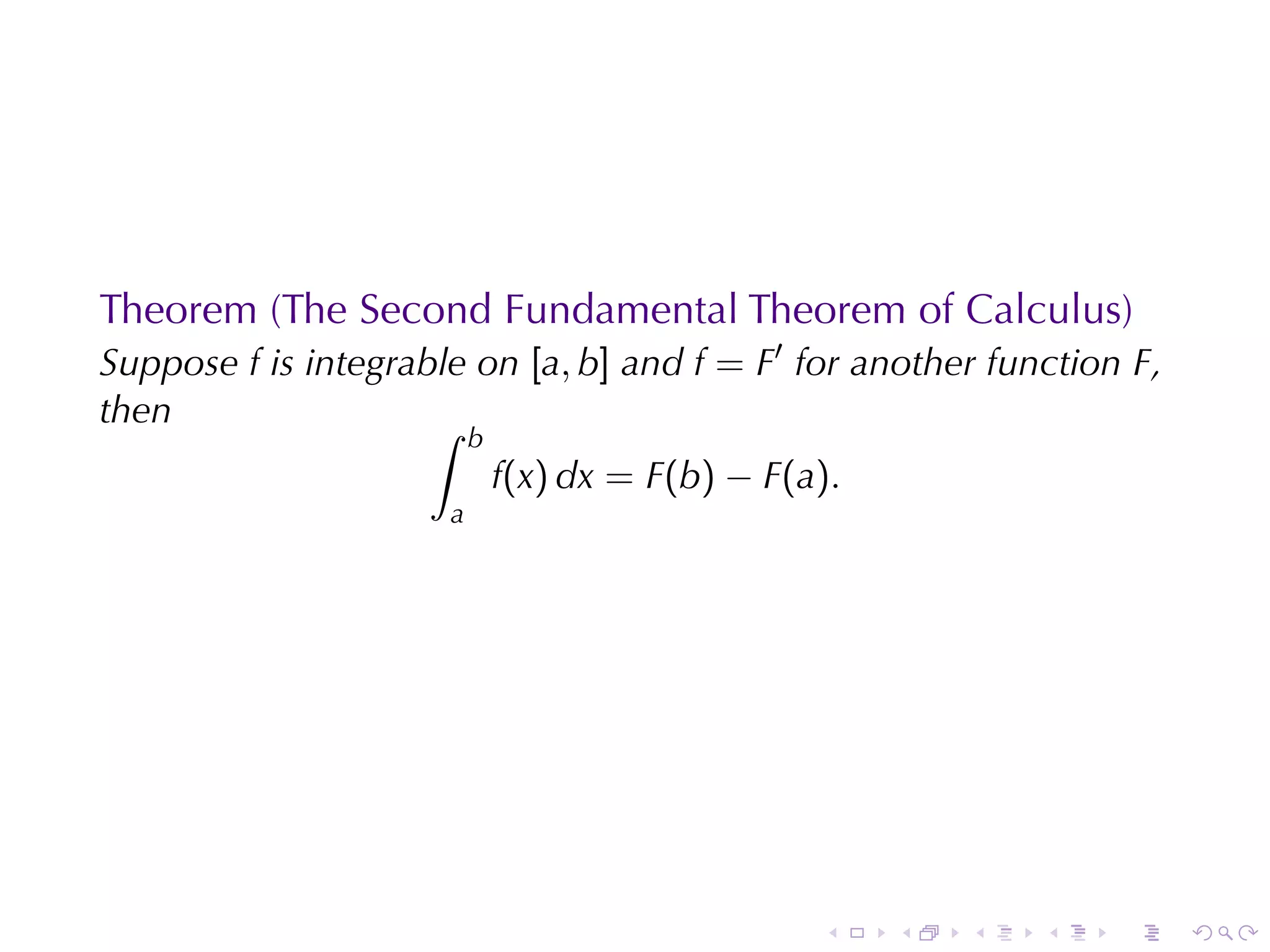 Lesson 26: The Fundamental Theorem of Calculus (Section 4 version)