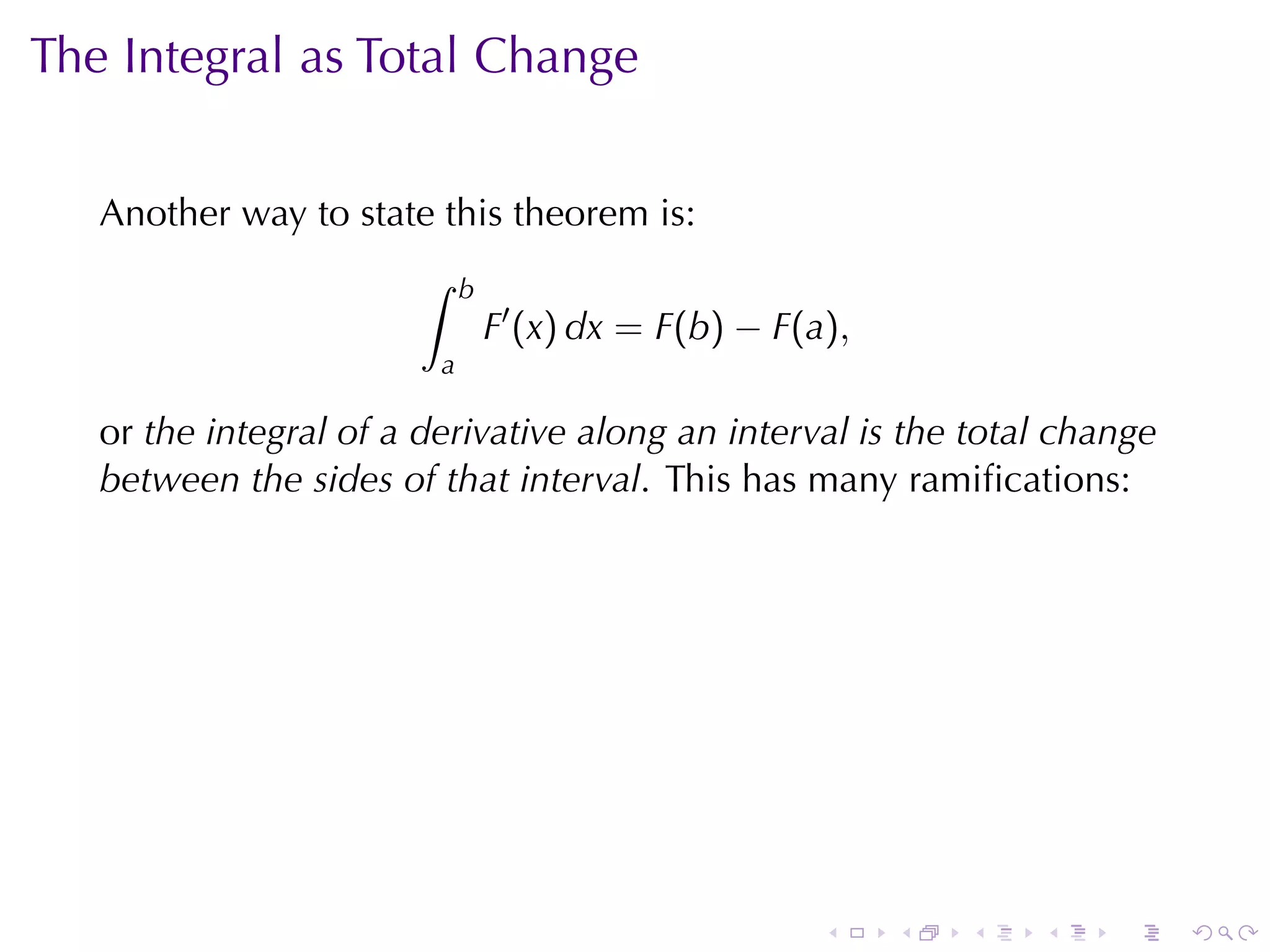 Lesson 26: The Fundamental Theorem of Calculus (Section 4 version)