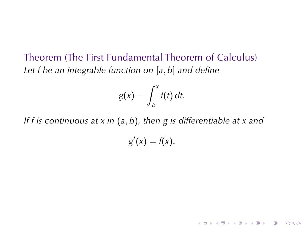 fundamental theorem of calculus formula fundamental theorem of calculus formula