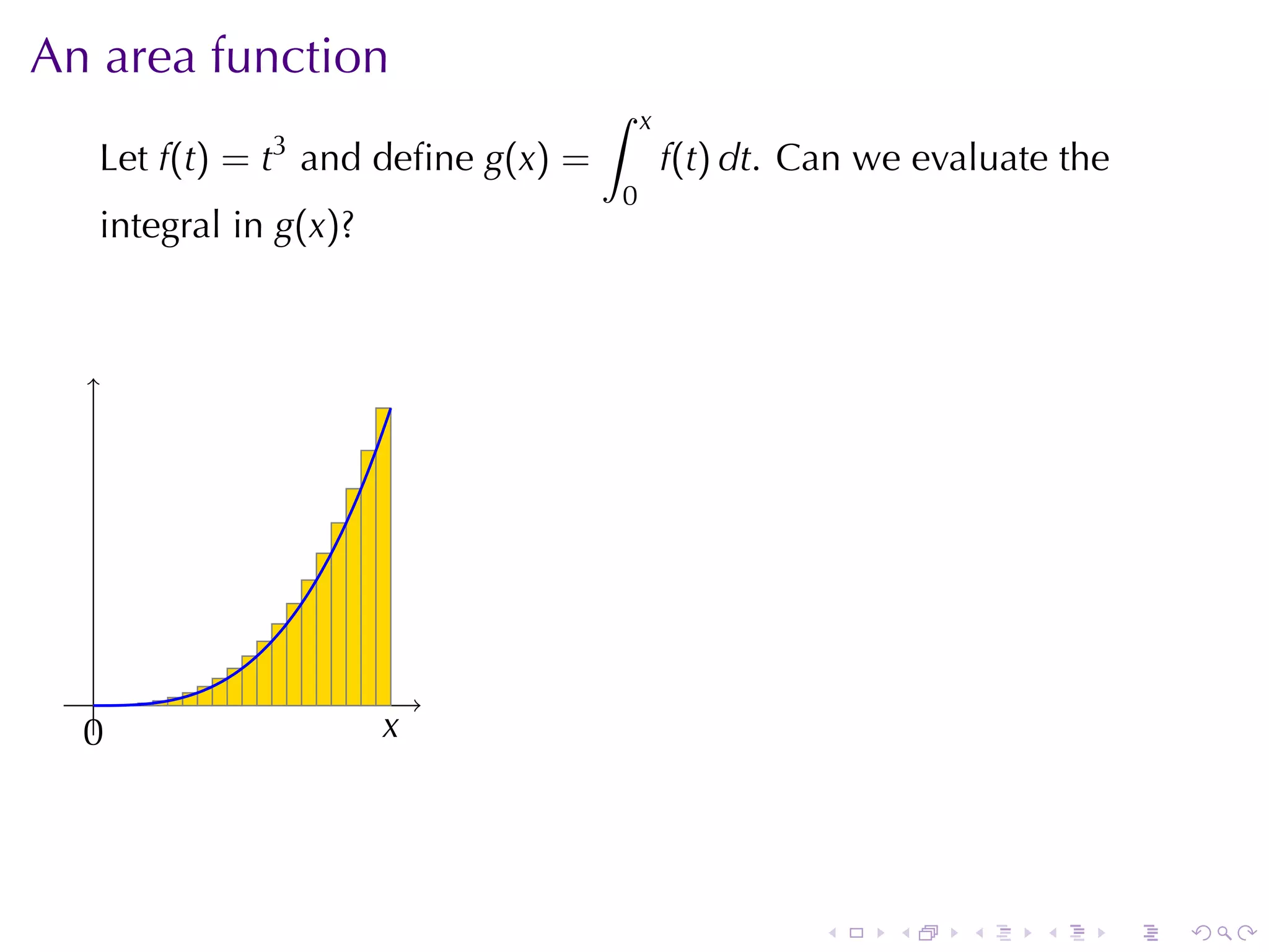 Lesson 26: The Fundamental Theorem of Calculus (Section 10 version)
