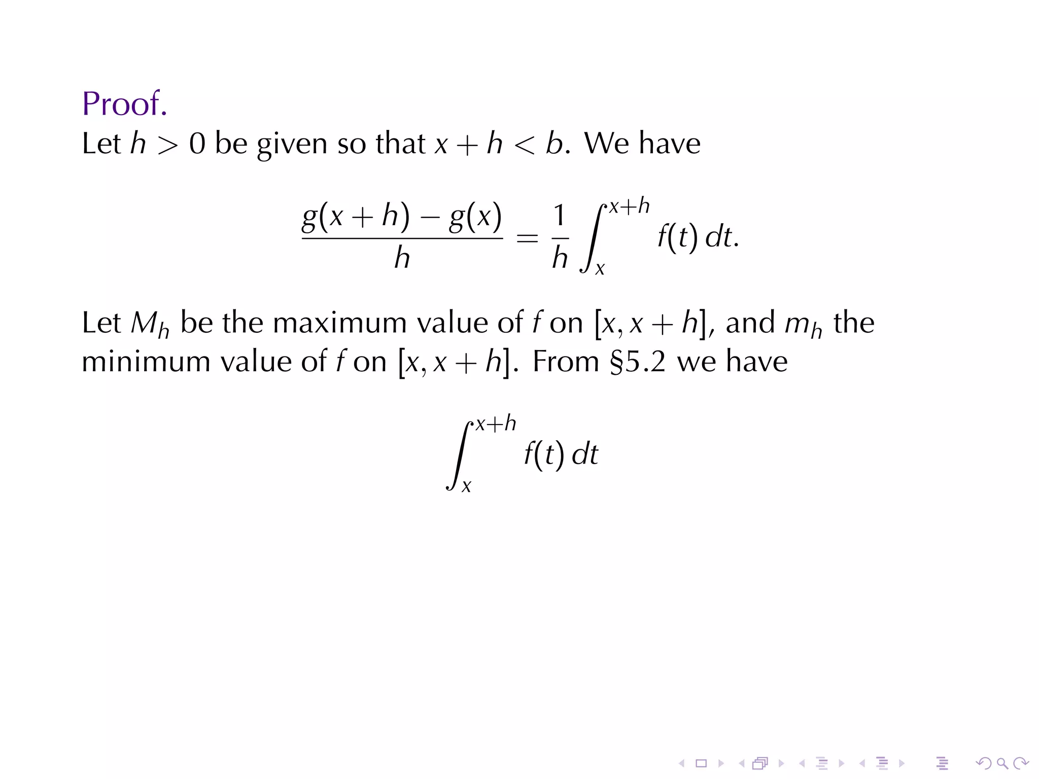 Lesson 26: The Fundamental Theorem of Calculus (Section 10 version)