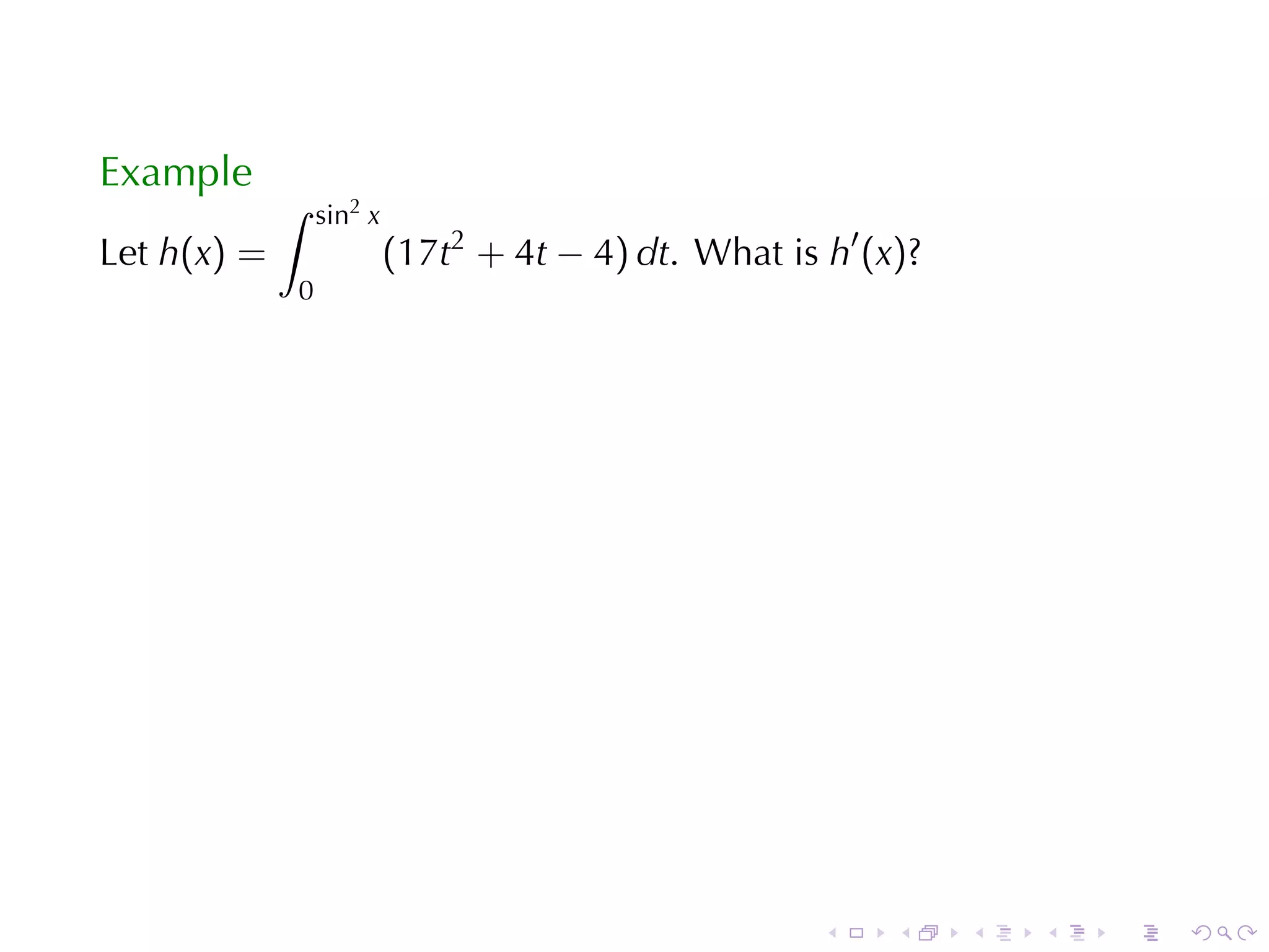 Lesson 26: The Fundamental Theorem of Calculus (Section 10 version)