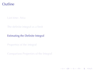 Lesson 26: The Definite Integral