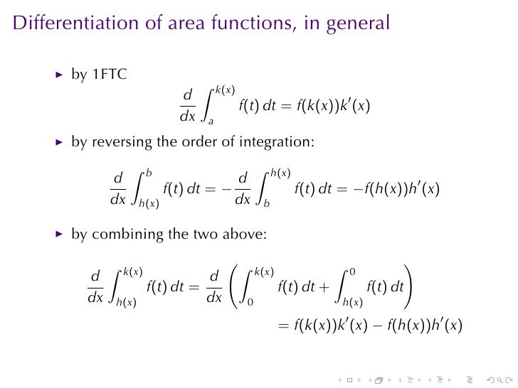 fundamental theorem of calculus example