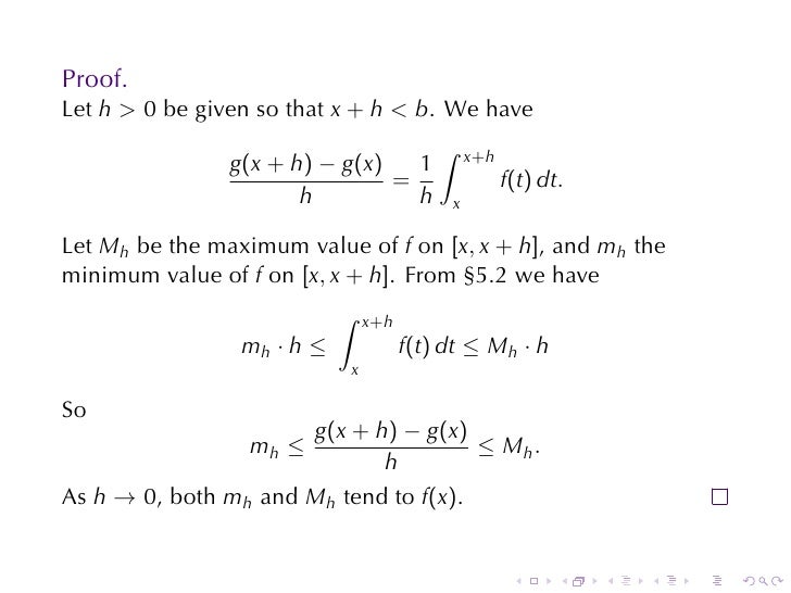 Lesson 28 The Fundamental Theorem Of Calculus