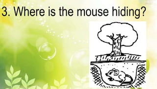 3. Where is the mouse hiding? 
 