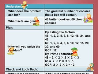 finding the gcf (credits to the owner) | PPT