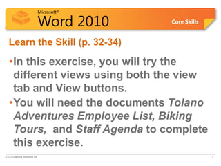 Word Lesson 2A PPT | PPTX