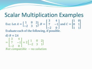 Lesson 2b - scalar multiplication | PPTX | Technology & Computing
