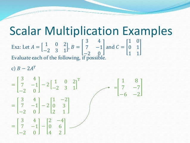 Lesson 2b - scalar multiplication