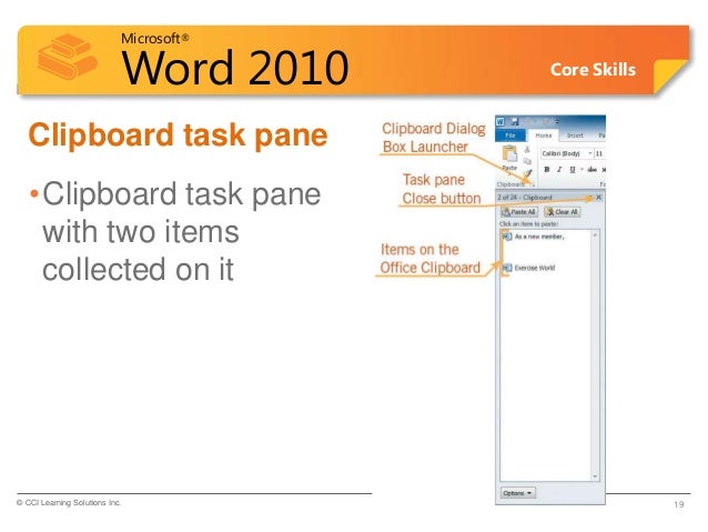 word 2010 clipboard settings - photo #22