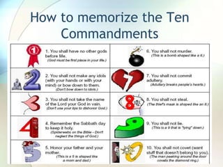 How to memorize the Ten Commandments
