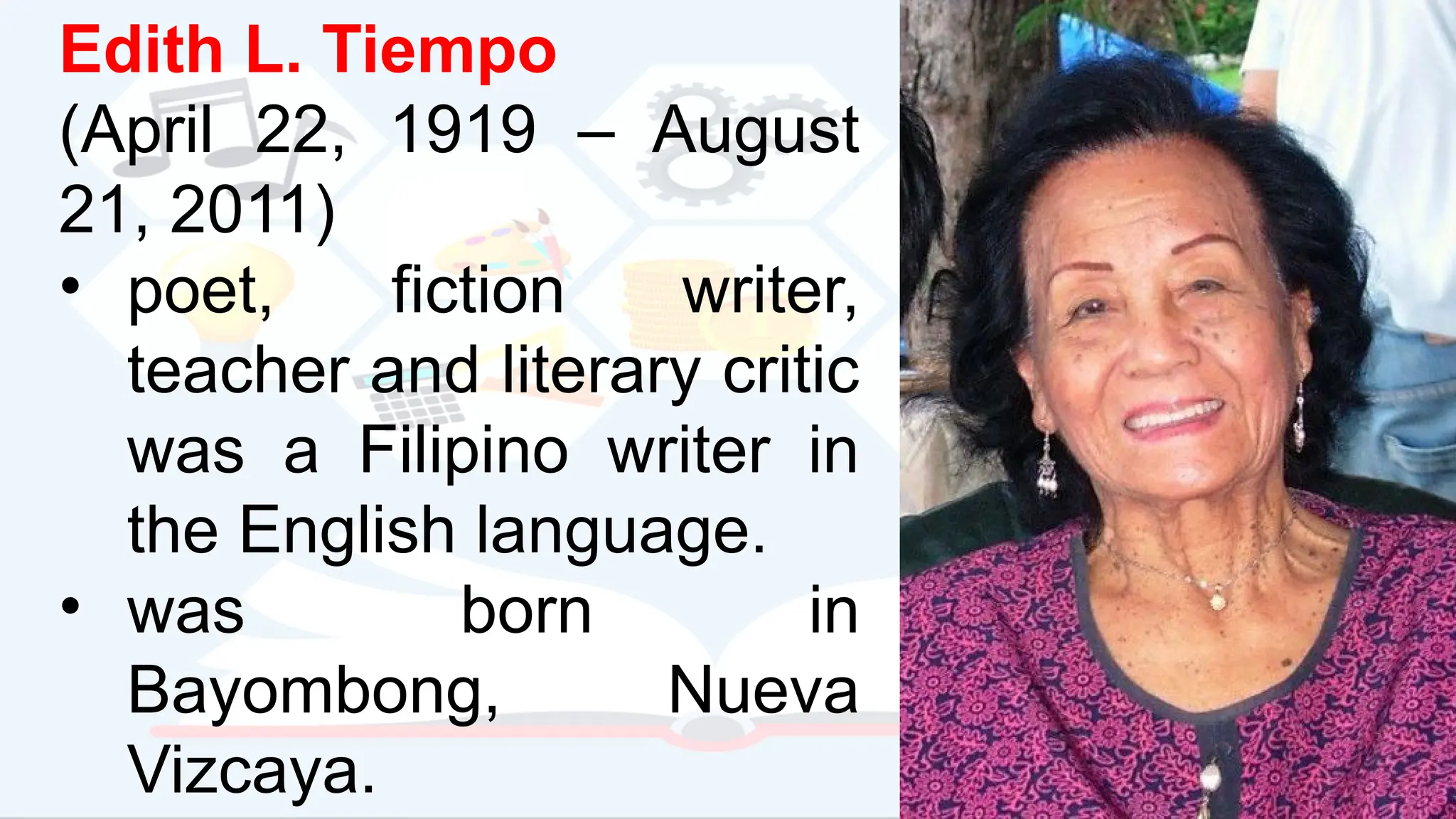 Lesson 2 Canonical Authors and Works of Philippine National Artists in ...