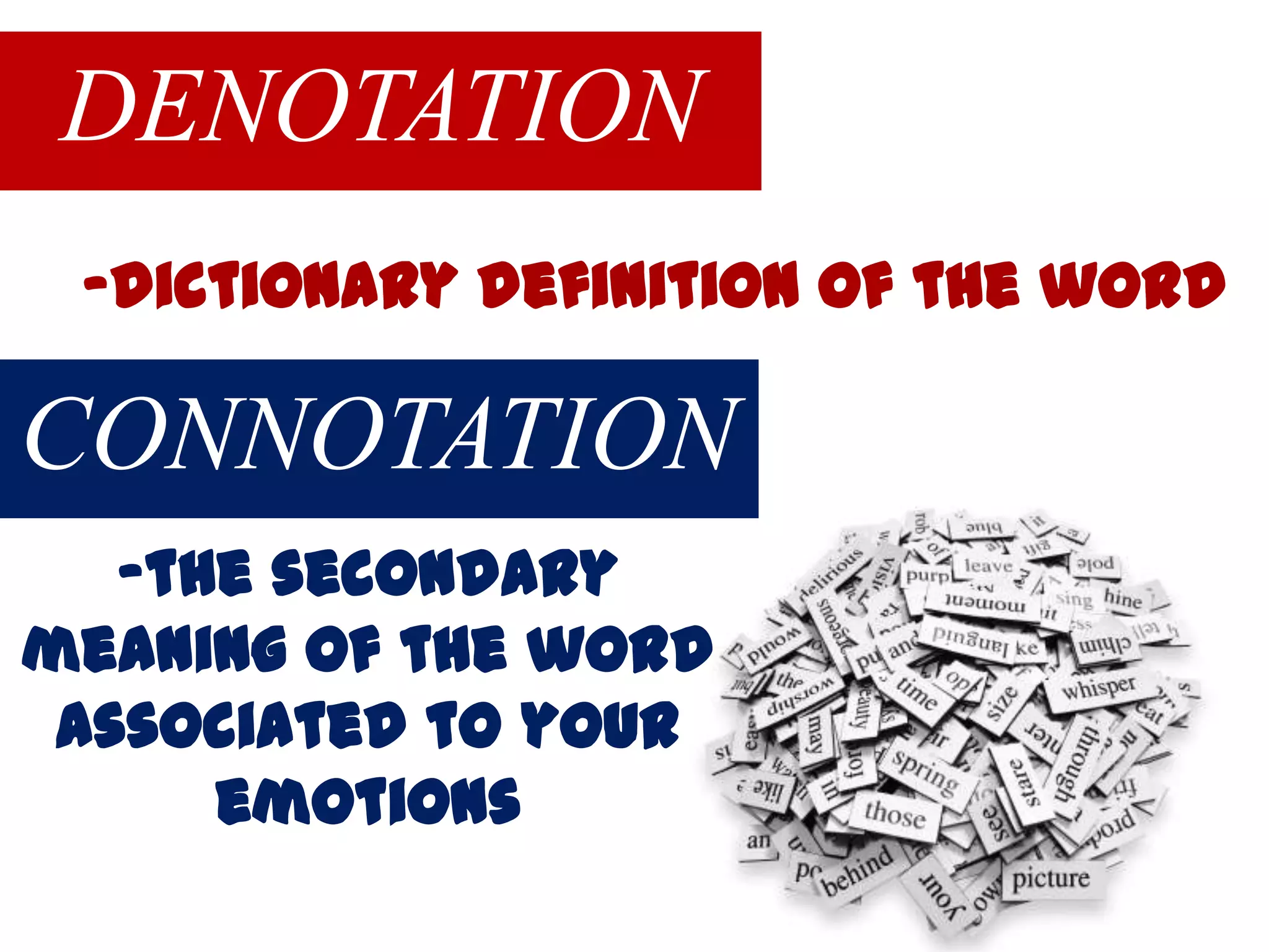 Denotation and Conotation | PPTX