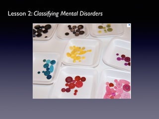 Lesson 2: Classifying Mental Disorders
 