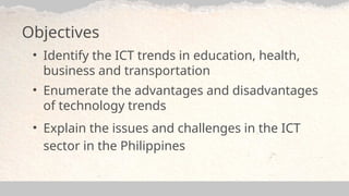 Problems In Ict Lesson 2 emerging trends and issues in ICT.pptx