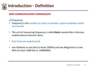Computer Systems and networks(Data transmission/Circuit, models and ...