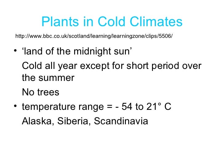 Lesson 2 gcse cold adaptations
