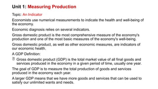 LESSON 2; GROSS DOMESTIC PRODUCT REAL GDP | PPTX