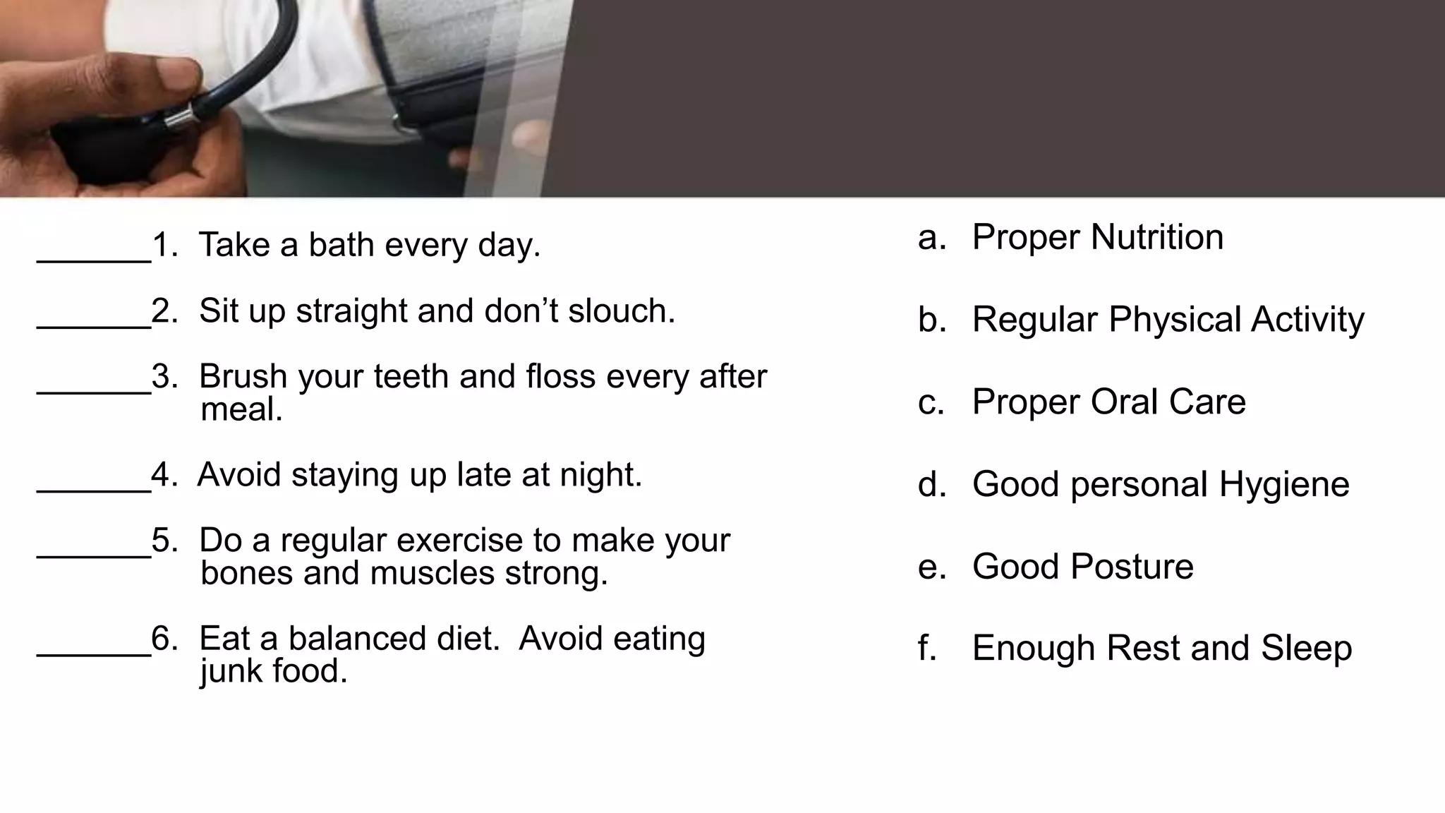 Personal Health: Self Management Skills | PPTX