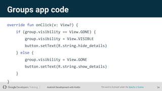 Group View Android Codes Android Layouts | PPTX