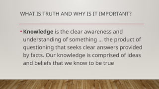 Questioning Truth Lesson 2 Methods of Philosophizing.pptx .. | PPTX