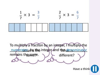 Integer Dominator Example Lesson 2 Multiply a non unit fraction by an integer(2).pptx