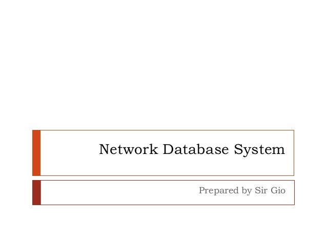 lesson 2 network database system network databse